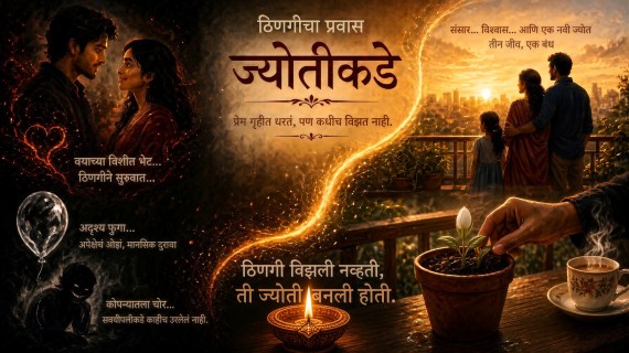 एक रोमँटिक चित्रकारण, ज्यामध्ये दोन प्रेमी एकत्र दिसत आहेत, सूर्यास्ताच्या पार्श्वभूमीवर.